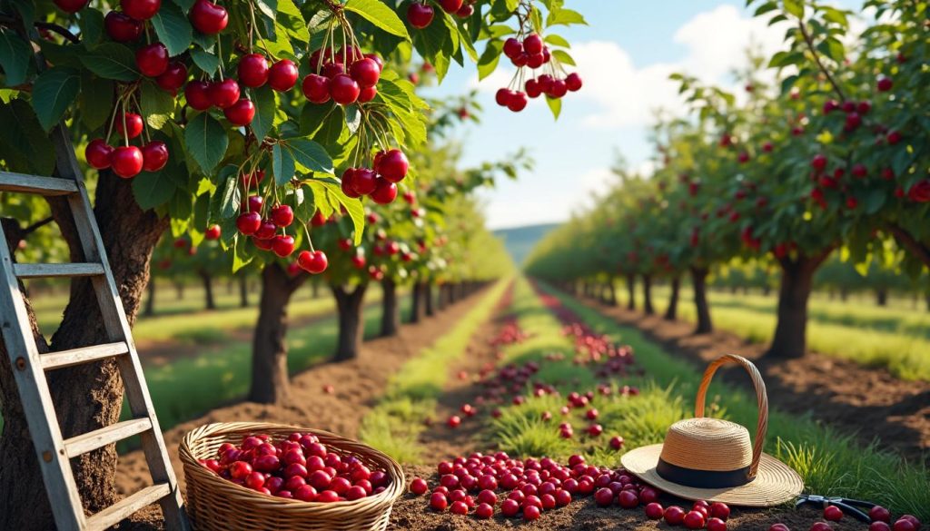 erfahren sie, wie kirschen angebaut und geerntet werden, von der pflanzung bis zur ernte, inklusive pflegetipps und optimalen erntemethoden.